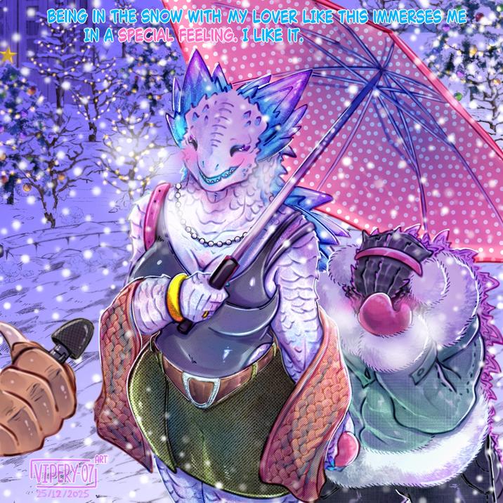 2 BEING IN THE SNOW WITH MY LOVER LIKE THIS IMMERSES ME IN A SPECIAL FEELING. I LIKE IT. VIPERY ON 25/12/2025 ART