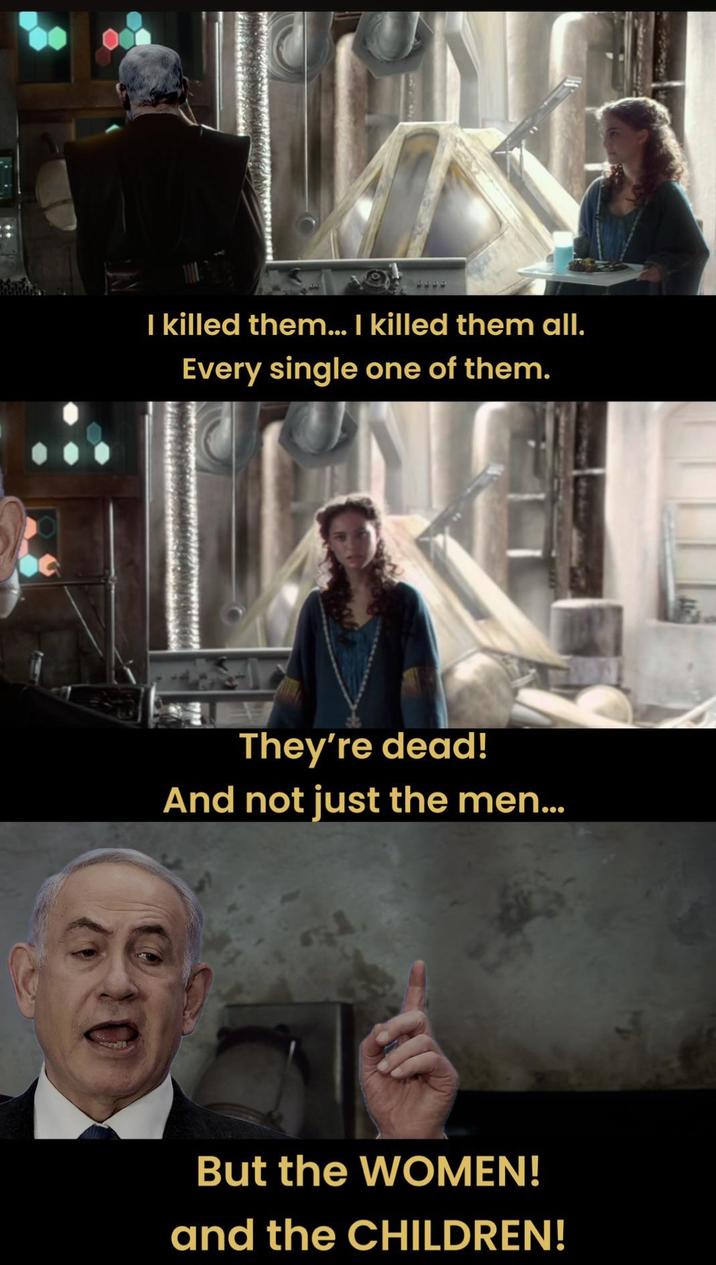 I killed them... I killed them all. Every single one of them. They're dead! And not just the men... But the WOMEN! and the CHILDREN!