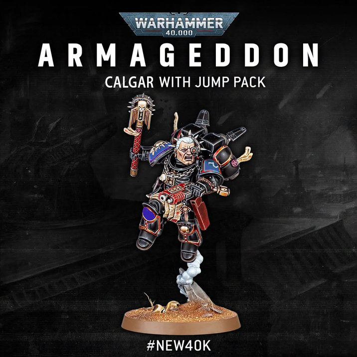 WARHAMMER 40,000 ARMAGEDDON CALGAR WITH JUMP PACK #NEW40K