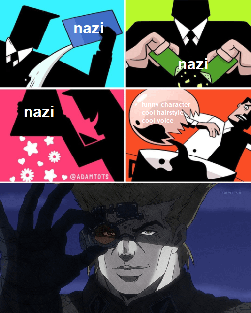 nazi nazi nazi funny character cool hairstyle cool voice @ADAMTOTS TOKYO VOX