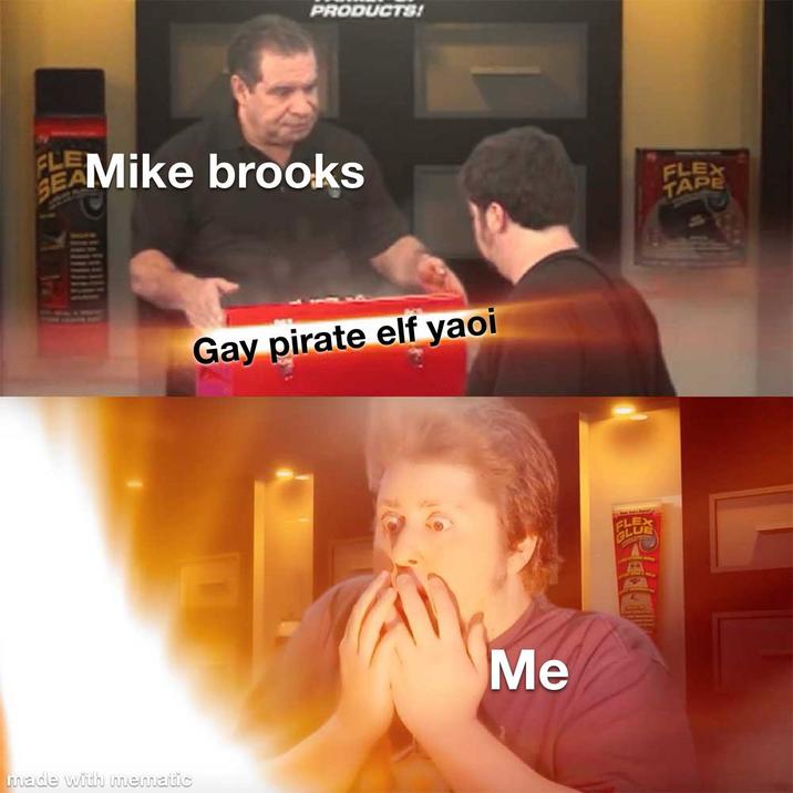 PRODUCTS! FLE EAMike brooks made with mematic Gay pirate elf yaoi Me LEX GL LUE FLEX TAPE