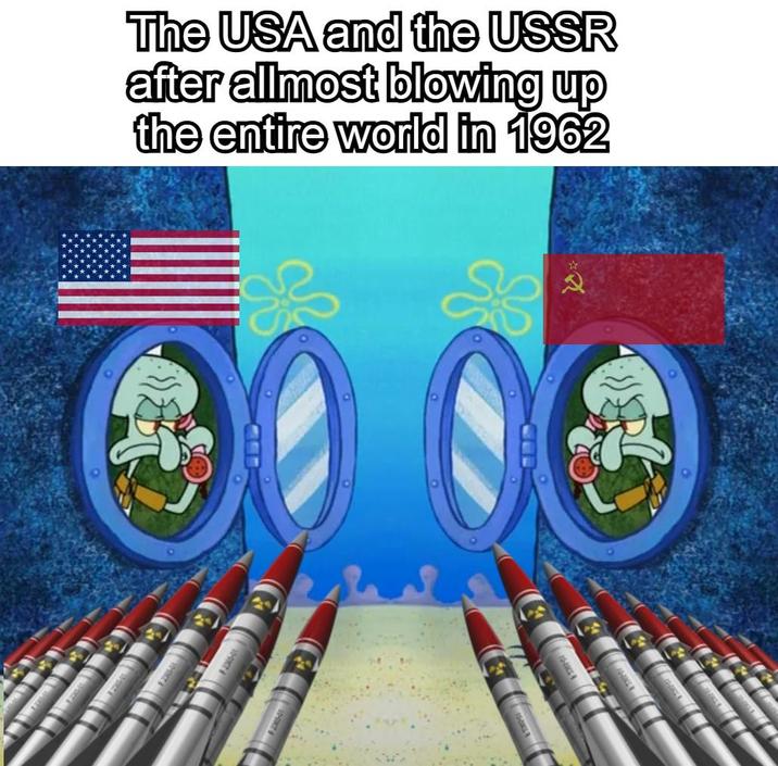 The USA and the USSR after allmost blowing up the entire world in 1962 30 2360-01