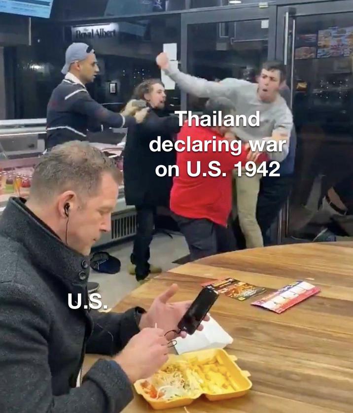 Royal Albert U.S. Thailand declaring war on U.S. 1942