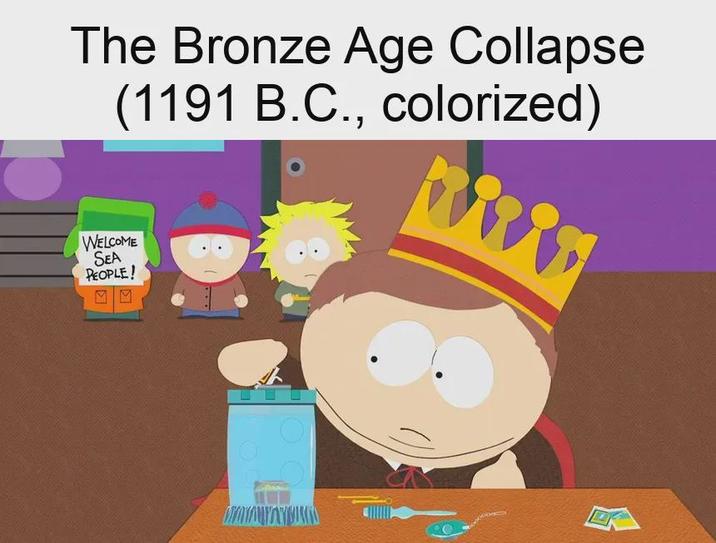 The Bronze Age Collapse (1191 B.C., colorized) WELCOME SEA PEOPLE!