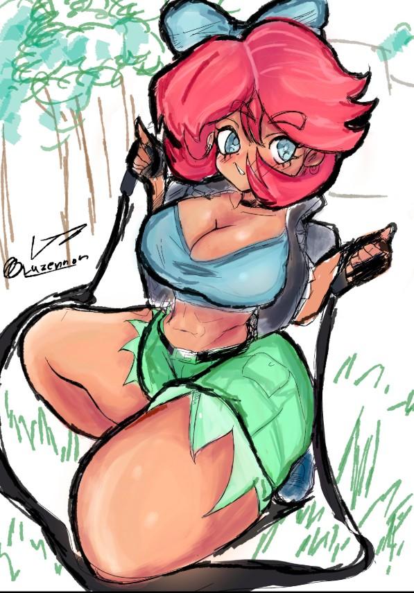 Scarlet Skips fan art by Newgrounds user Luzennon. 