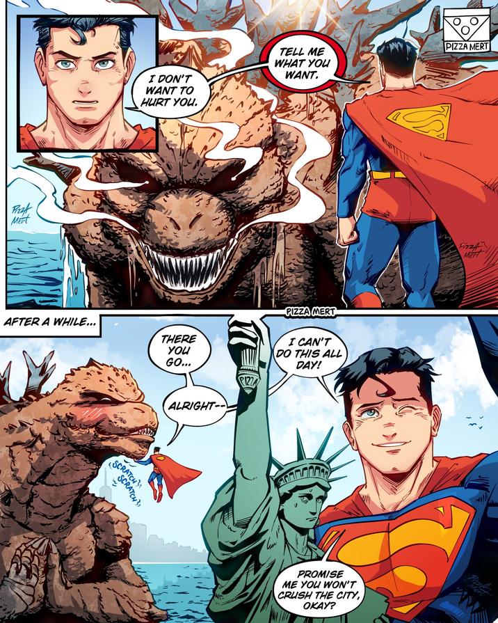 Fizzt Mert AFTER A WHILE... I DON'T WANT TO HURT YOU. TELL ME WHAT YOU WANT. SCRATCH SCRATCH PIZZA MERT THERE YOU GO... I CAN'T DO THIS ALL DAY! ALRIGHT-- PROMISE ME YOU WON'T CRUSH THE CITY, OKAY? PIZZA MERT Pizz Mert