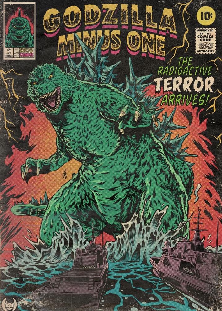 65° DOS KAIJU COMICS JAN GODZILLA MANUS ONE 10 APPROVED BY THE COMICS CODE CA AUTHORITY THE RADIOACTIVE TERROR ARRIVES!