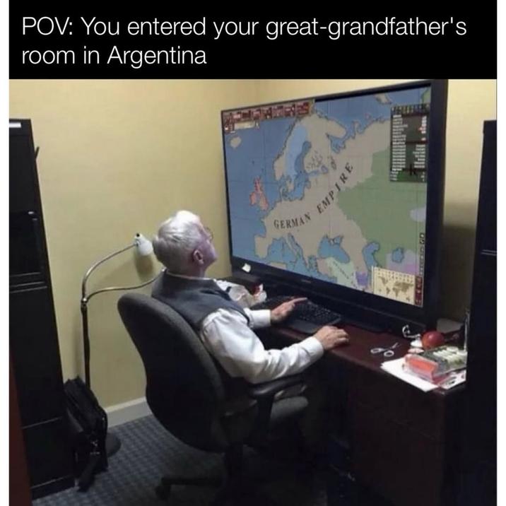 POV: You entered your great-grandfather's room in Argentina RIES GERMAN EMPIRE OF CRE MON