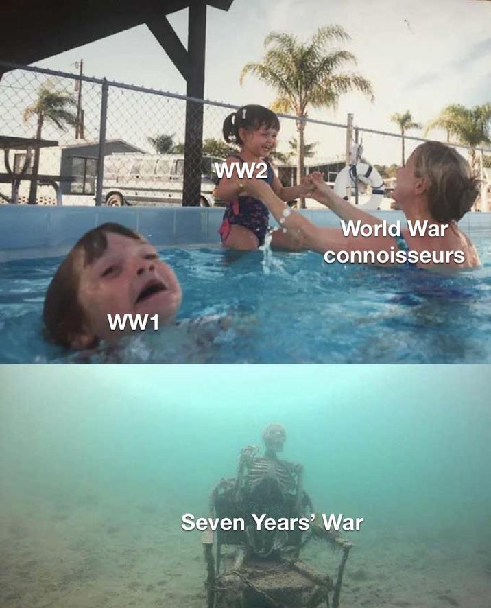 WW1 WW2 World War connoisseurs Seven Years' War