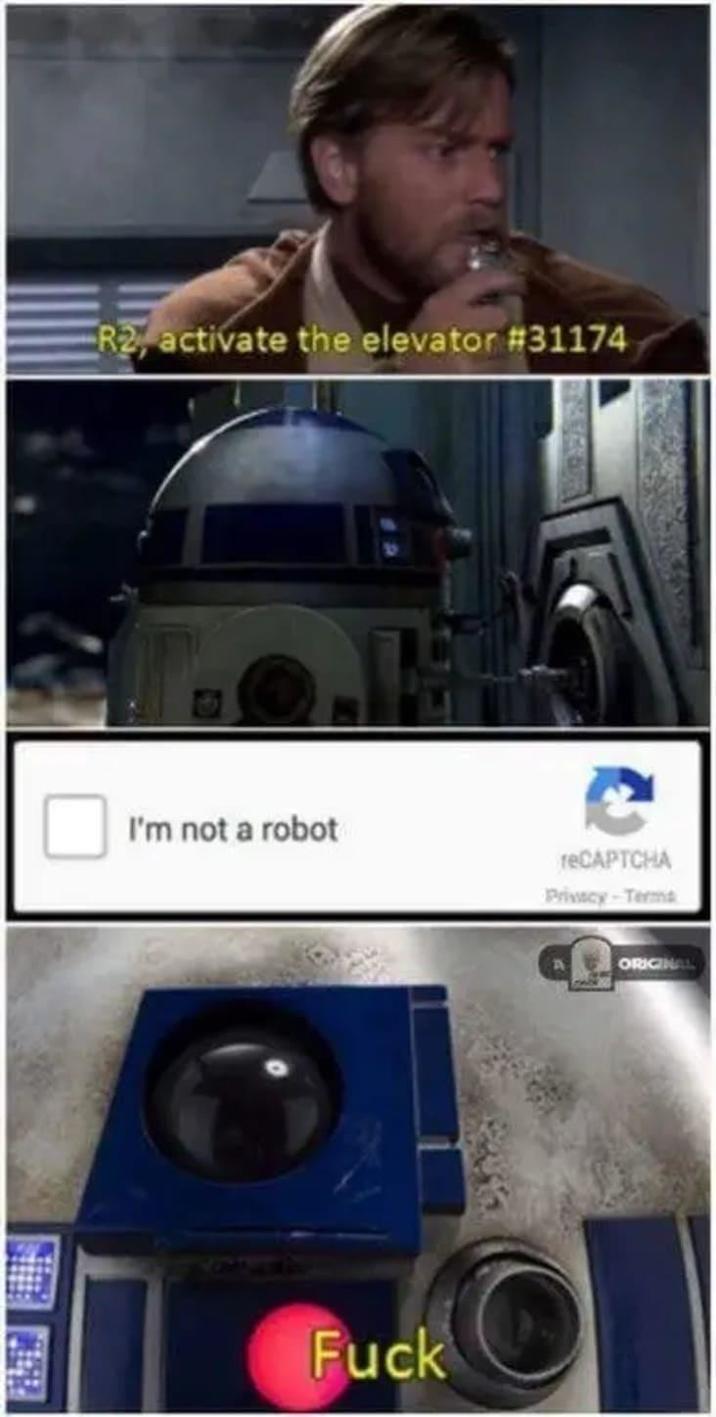 R2, activate the elevator # 31174 I'm not a robot ТЕСАРТСНА Privacy-Terms F--- ORIGINAL