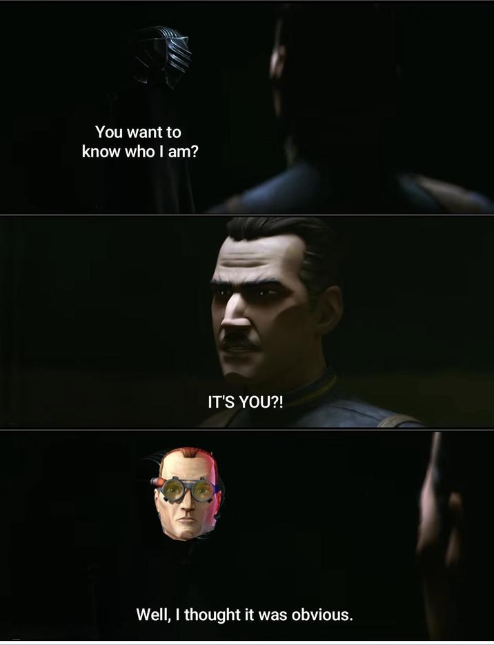 You want to know who I am? IT'S YOU?! Well, I thought it was obvious.