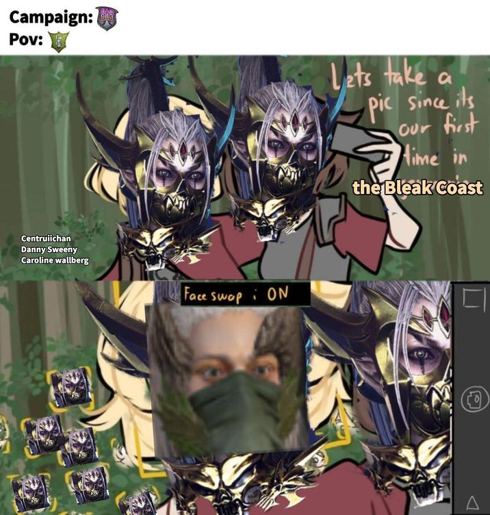 Campaign: Pov: Lets take a pic since its Our first time in the Bleak Coast Centruiichan Danny Sweeny Caroline wallberg Face Swap ON