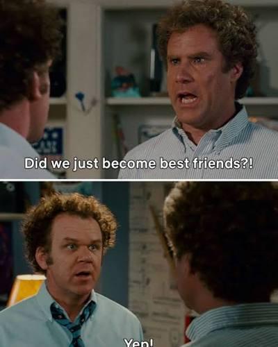 Did we just become best friends?! Yep!