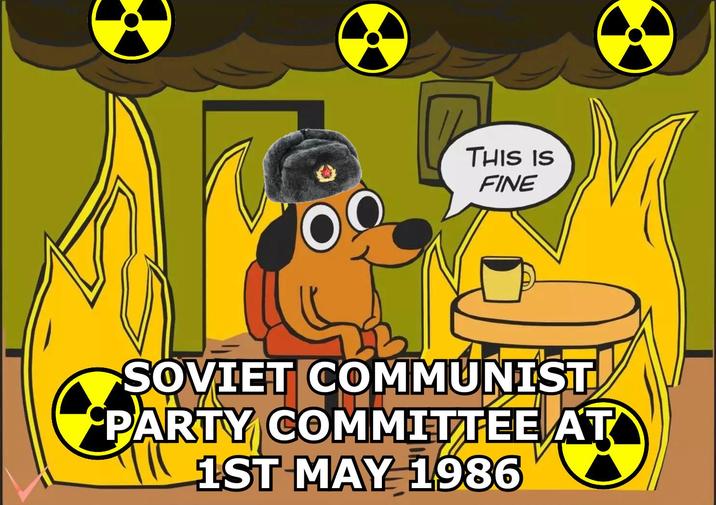 THIS IS FINE SOVIET COMMUNIST PARTY COMMITTEE AT 1ST MAY 1986
