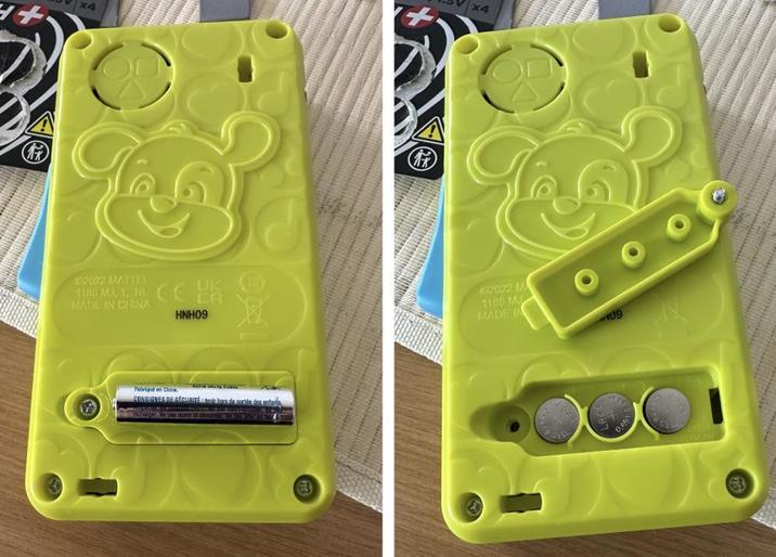 02022 MATTEL 1185 MJ. 1. NL CH MADE IN CHINA HNH09 Fabriqué en Chine CONSIGNES DE SÉCURITÉ tank hors de portée des enfants recharger. Ne pas ouvir al mon D x4 G2022 M 1186 MJ MADE IN 109 63