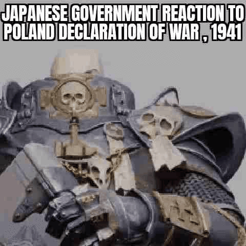 JAPANESE GOVERNMENT REACTION TO POLAND DECLARATION OF WAR, 1941