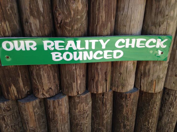OUR REALITY CHECK BOUNCED