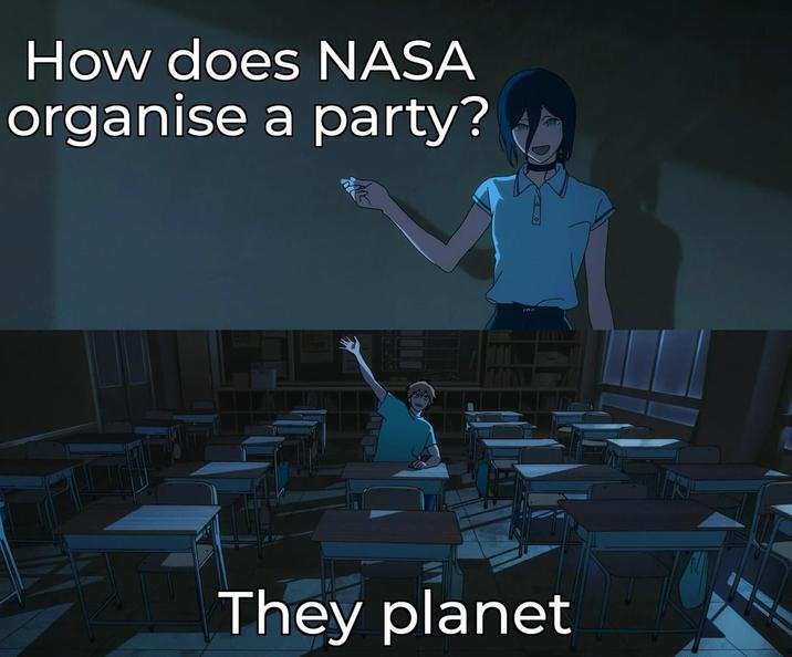 How does NASA organise a party? They planet