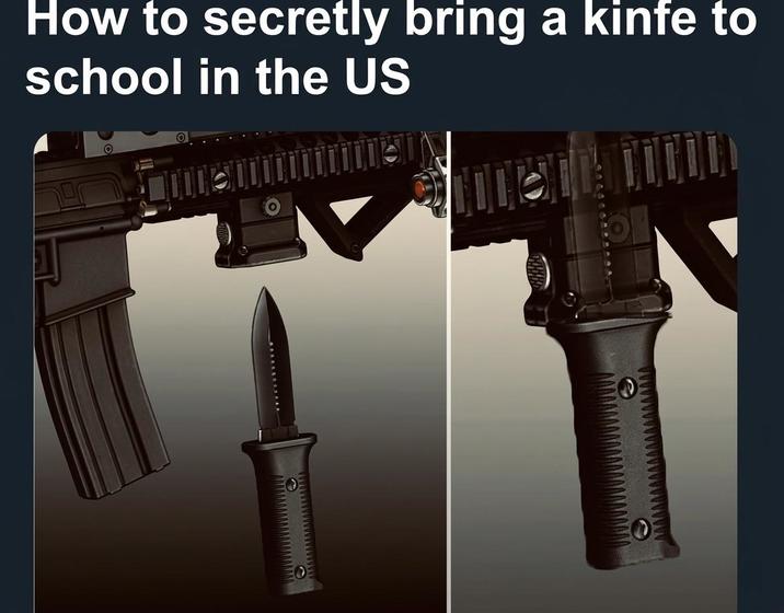 How to secretly bring a kinfe to school in the US wwwwwwwwww