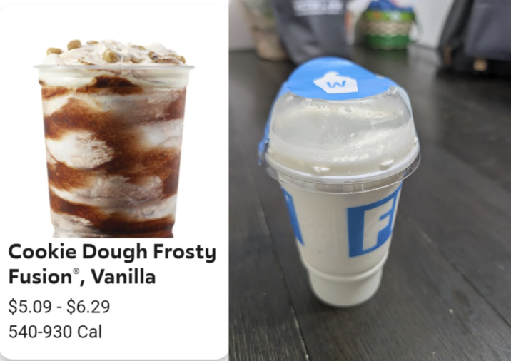 Cookie Dough Frosty Fusion®, Vanilla $5.09 - $6.29 540-930 Cal W