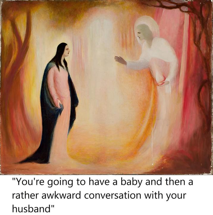 "You're going to have a baby and then a rather awkward conversation with your husband"