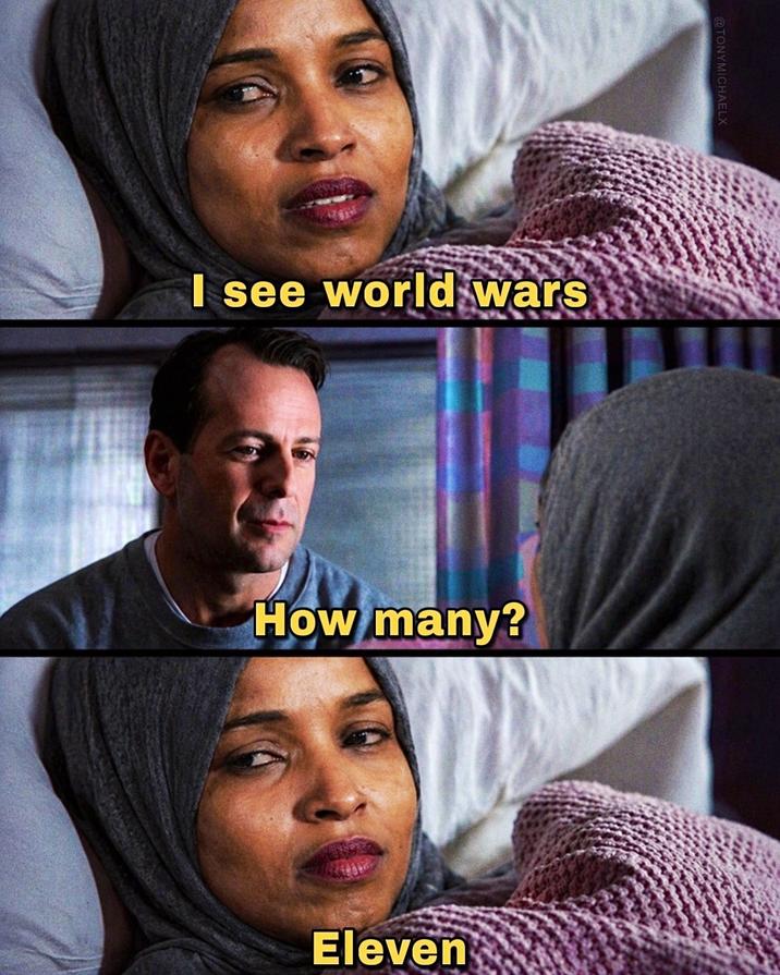I see world wars @TONYMICHAELX How many? Eleven