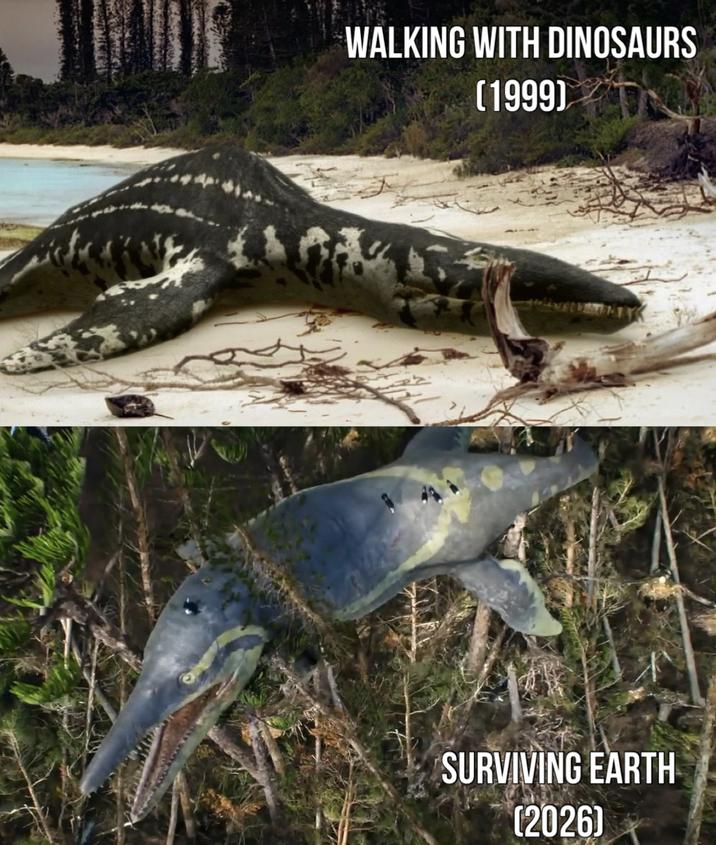 WALKING WITH DINOSAURS (1999) SURVIVING EARTH (2026)