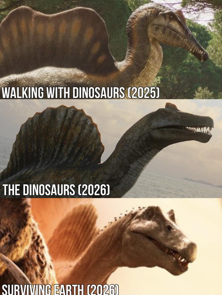 WALKING WITH DINOSAURS (2025) THE DINOSAURS (2026) SURVIVING EARTH (2026)