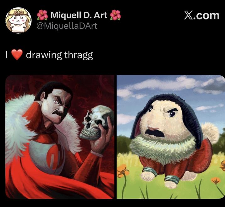 ✰ Miquell D. Art @MiquellaDArt drawing thragg X.com