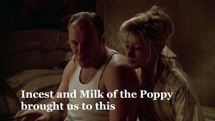 I----- and Milk of the Poppy brought us to this