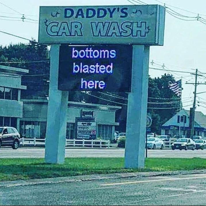 DADDY'S CAR WASH bottoms blasted here