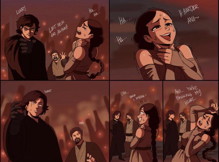 LIAR! WHAT нон LET HER GO AN AKIN!! HA... HA... HA HA H-HARDER ANII~ OHH... UMM I MEAN. 222 ANI... YOU'RE BREAKING MY HEART...