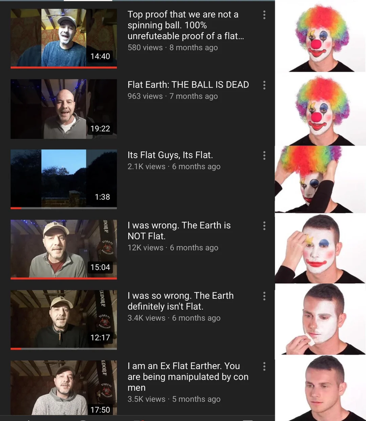 14:40 Top proof that we are not a spinning ball. 100% unrefuteable proof of a flat... 580 views 8 months ago 19:22 1:38 Flat Earth: THE BALL IS DEAD 963 views - 7 months ago Its Flat Guys, Its Flat. 2.1K views 6 months ago DOBE 15:04 I was wrong. The Earth is NOT Flat. 12K views - 6 months ago ELDORF VIRUS I was so wrong. The Earth definitely isn't Flat. 3.4K views 6 months ago 12:17 LDORF 17:50 I am an Ex Flat Earther. You are being manipulated by con men 3.5K views 5 months ago