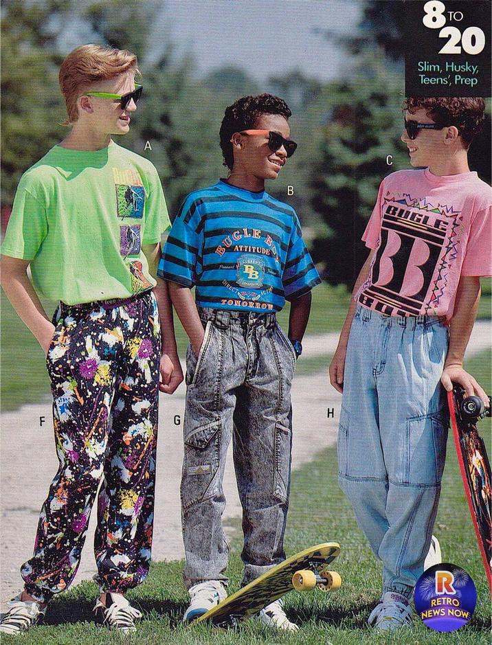 A F G 8 TO 20 Slim, Husky, Teens', Prep B B C BUGLE 33 BLE Prosent ATTITUDE DIRECT ACTI TOMORROW H R RETRO NEWS NOW