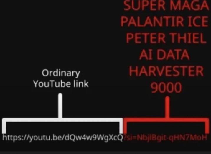 SUPER MAGA PALANTIR ICE Ordinary YouTube link PETER THIEL AI DATA HARVESTER 9000 https://youtu.be/dQw4w9WgXcQ?si=NbjlBgit-qHN7MOH