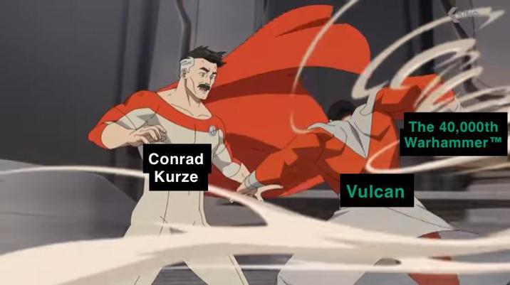 Conrad Kurze Vulcan The 40,000th Warhammer T