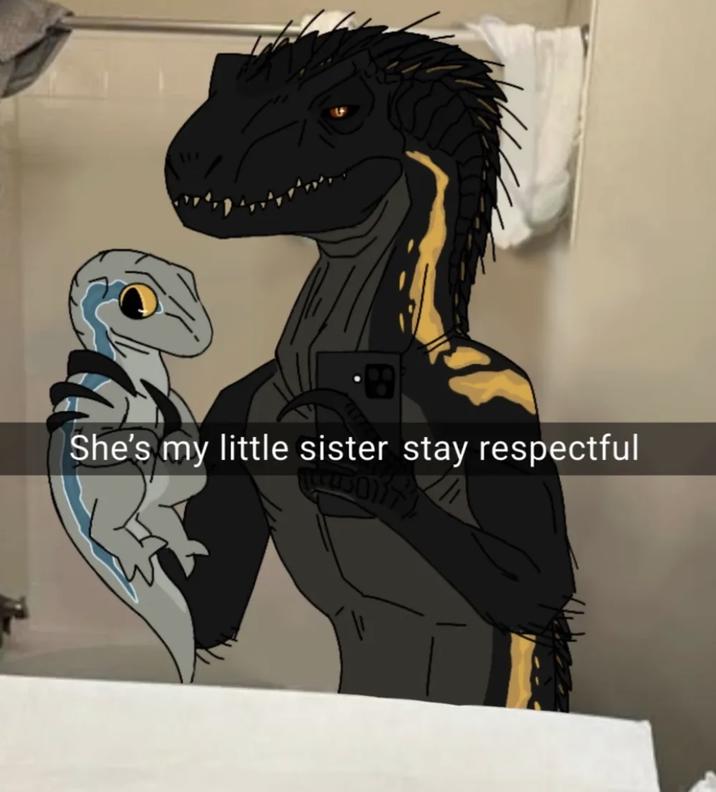 She's my little sister stay respectful