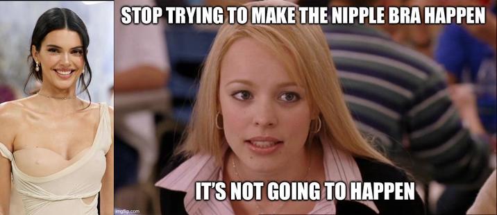 STOP TRYING TO MAKE THE NIPPLE BRA HAPPEN imgflip.com IT'S NOT GOING TO HAPPEN