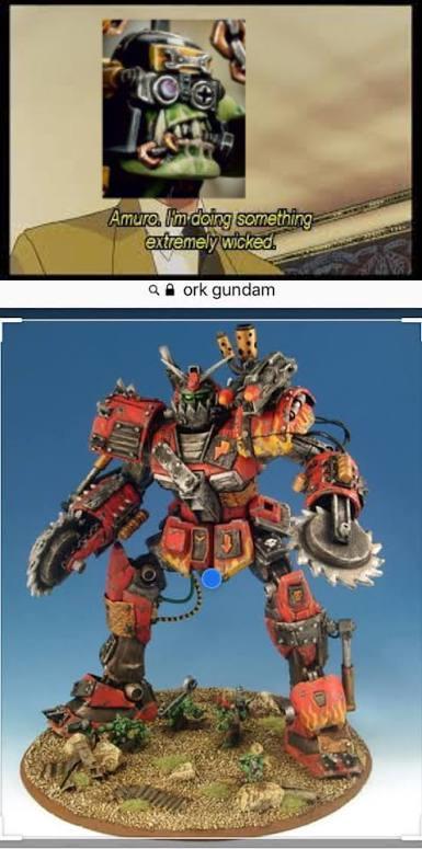 TO Amuro. I'm doing something extremely wicked. Qork gundam