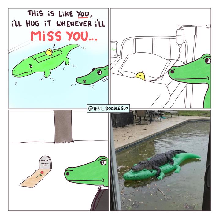 THIS IS LIKE YOU, iLL HUG IT WHENEVER I'LL Miss YOU... ))) DUCKY 12 1 @THAT DOODLE GUY