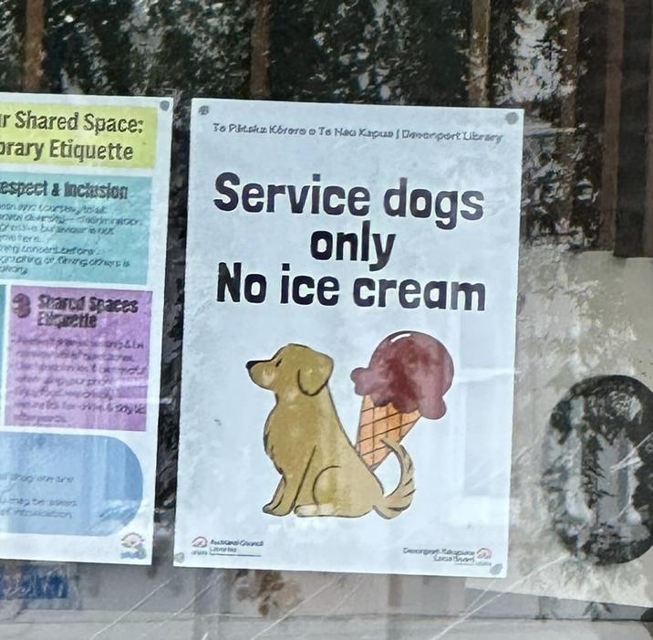 r Shared Space: Orary Etiquette espect & Inclusion Crimin sabitur in convent.cnfcng.c digering this cry Shared Spaces Exete 36 Pitske Korore o Te Haa Kapus Devonport Library Service dogs only No ice cream ay be intoxication Futrons Grands Teorge Rope