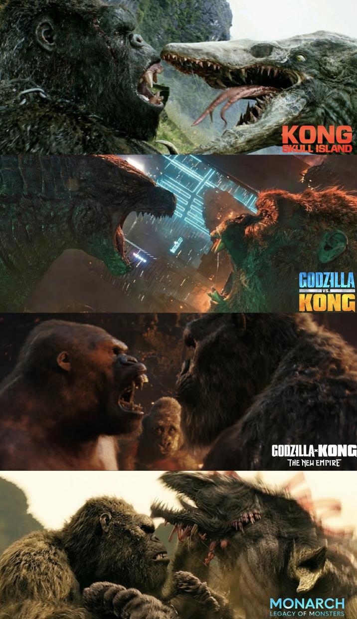 KONG SKULL ISLAND IVS. GODZILLA KONG GODZILLA-KONG THE NEW EMPIRE MONARCH LEGACY OF MONSTERS