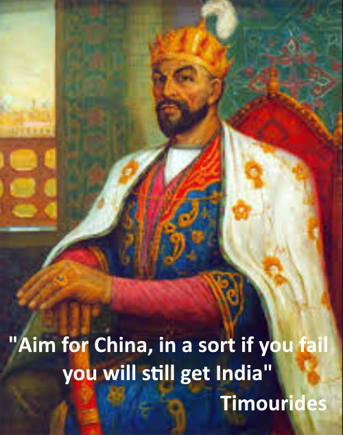 G "Aim for China, in a sort if you fail you will still get India" Timourides