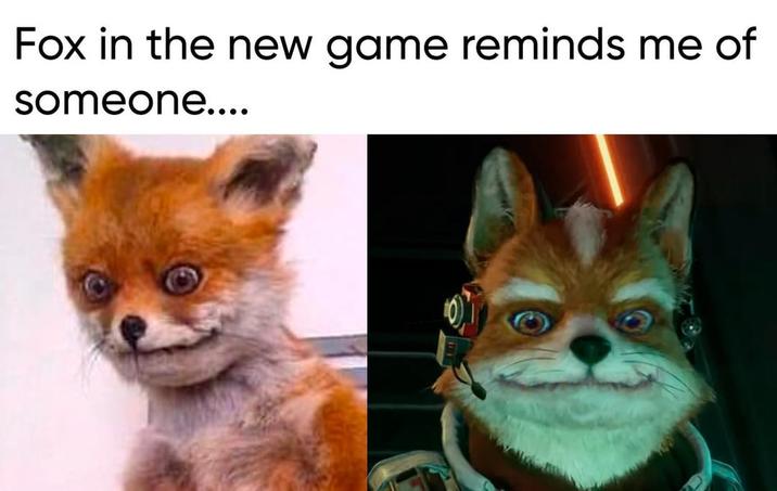 Fox in the new game reminds me of someone....