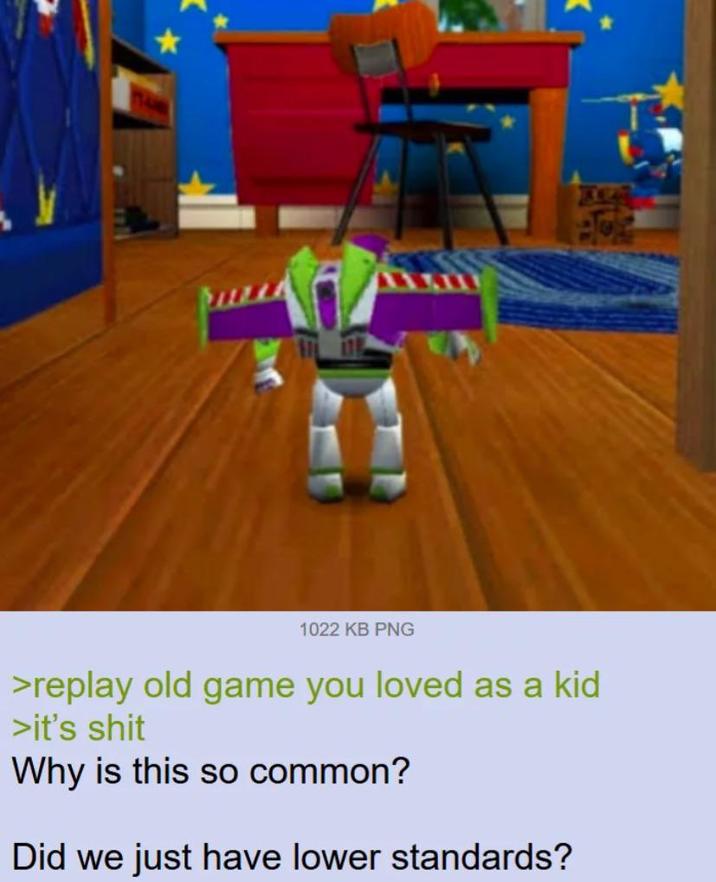 1022 KB PNG >replay old game you loved as a kid >it's s--- Why is this so common? Did we just have lower standards?