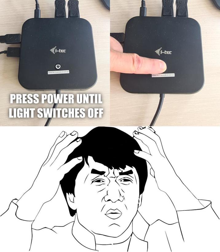 Computer Power Button Meme Power button design fail | /r/memes | Know Your Meme