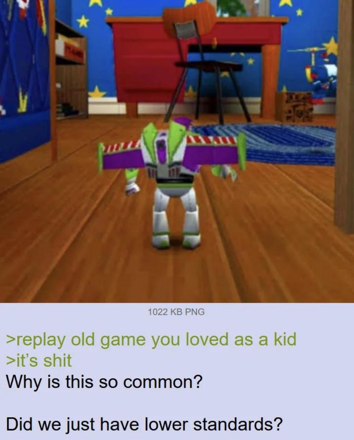 1022 KB PNG >replay old game you loved as a kid >it's s--- Why is this so common? Did we just have lower standards?