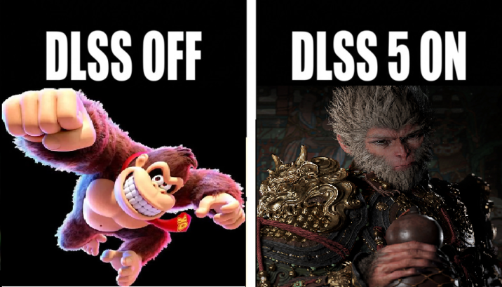 DLSS OFF DLSS 5 ON