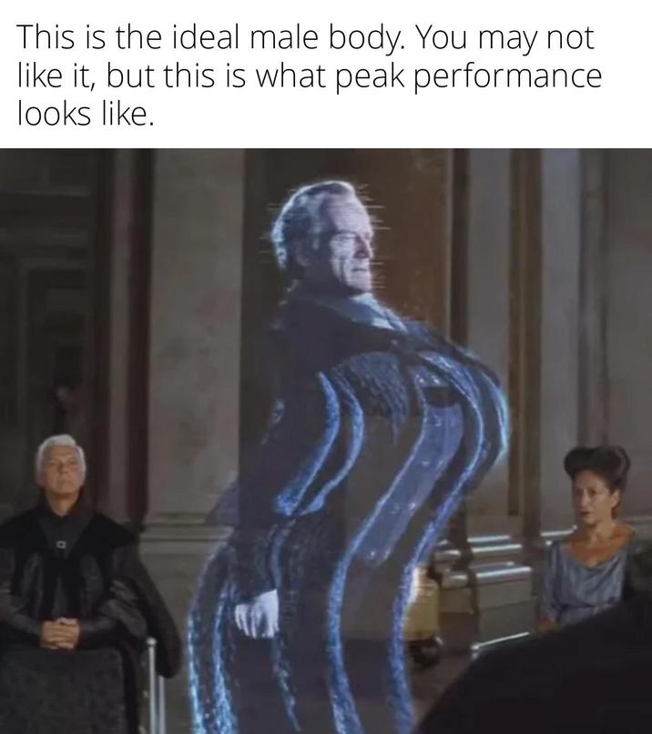 This is the ideal male body. You may not like it, but this is what peak performance looks like.