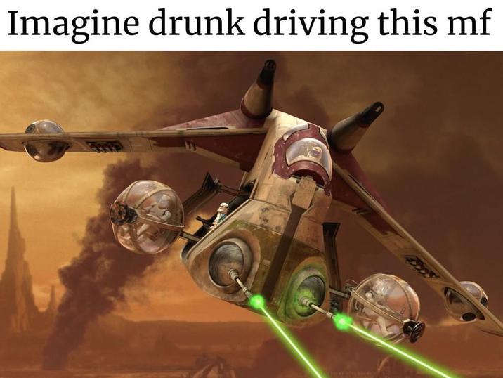 Imagine drunk driving this mf